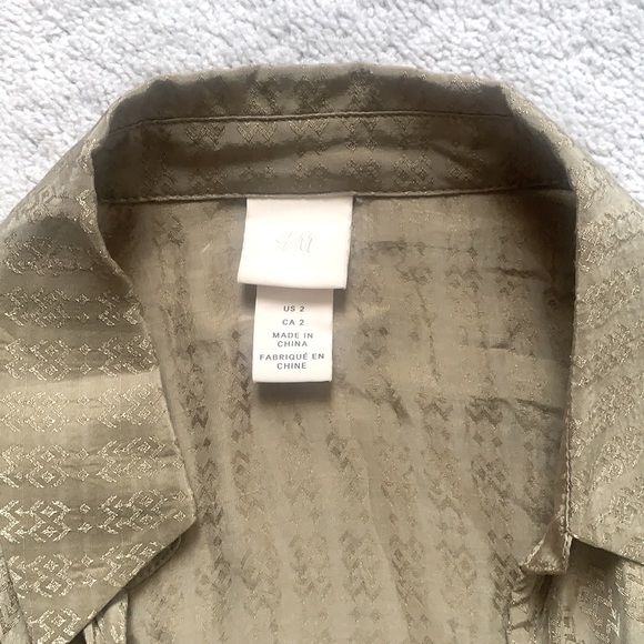 H&M Wrapover Blouse with Ties - Picture 4 of 5